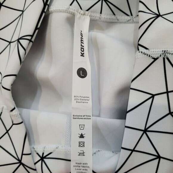 Karma Shattered Glass‎ White Kyla Crop Leggings - Size Large - Picture 9 of 9